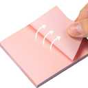 6 x Memo Paper, Colored self-Adhesive Note Paper, Student Notebook, memo and Message Notebook, Each 100 PagesUsed for Office, Home, and School (Medium)