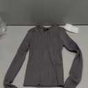 Forever 21 Womens Cropped Rib-Knit Sweater XS Grey