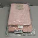 Pink Bathroom Rug Set of 2 Memory Foam Bath Mat and U-Shaped Contour Toilet Rug Non Slip Washable Floor Mats Soft Absorbent Plush Microfiber Shower Tub Bathrug Blush,24"x17"+24"x20"