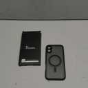 TOCOL for iPhone 16 Plus Case, Compatible with MagSafe, Full Camera Protection Shockproof Military-Grade Magnetic Translucent Matte Back Bumper Phone 16 Plus Cover 6.7-inch（Black）