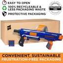 NERF Rampage N-Strike Elite Toy Blaster with 25 Dart Drum Slam Fire for Kids, Teens, & Adults
