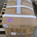 KEIKI 87" Chesterfield Velvet Button Tufted Sofa with High Density Foam Cushions, Modern 3-Seater Couch with Gold Strip Trim Decoration, Easy Assembly, for Apartment, Living Room, Office, Black (87"+Flared Arms)