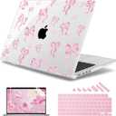 May Chen for 2026 MacBook Pro 14-inch M5 M4 M3 M2 M1 Pro/Max Chip, Release 2026 2025-2021, Model A3427 A3426 A3434 A3112 A3401 A3185, Plastic Hard Shell with Keyboard Cover, Heart Bow