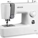 VEVOR Sewing Machine, 18 Stitch Applications, with LED Light and Foot Pedal, Simple Dial Control, Interior Metal Frame, Lightweight and Portable Beginner Sewing Machine for Adults Crafts and Mending