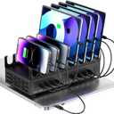 600W Charging Station for Multiple Devices, 12-Port USB C Charging Station with Dual 100W PD PPS, Multi Device Fast Charger Dock for MacBook Pro Laptop, iPhone, iPad, Tablet, Cell Phone