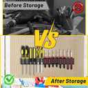 Screwdriver Plier Organizer Wall Mount,Screwdriver Rack,Metal Plier Holder Utility Tool Holder Organizers and Storage Rack for Garage Workshop Workbench Tool Chest Cart