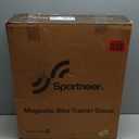 Sportneer Bike Trainer - Magnetic Stationary Bike Stand for 26-28" & 700C Wheels - Adjustable 6 Level Resistance Bike Trainer Stand for Indoor Riding with Quick Release Lever & Front Wheel Riser Block