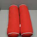 Enipate Set of 2 Outdoor Bolster Pillows Weather Resistant Patio Solid Round Lumbar Throw Pillow 18x6 inch