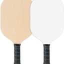PYD Life Pickleball Paddles Plywood Sublimation Blanks 7.5" x 15.5",2/5 Inch Thickness 8 OZ Double Sided Printable One Side White One Side