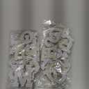 82Pcs Self Adhesive Pearl Letter Patches (A-Z),Number Patch 0-9,Glitter Pearl Letter Patches Rhinestone Applique for DIY Clothes, Bags, Shoes White