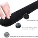 2 x Enlarge Keyboard Wrist Rest Pad, Classic Black Memory Foam Wrist Cushion with Easy Typing & Pain Relief, Anti-Slip Wrist Support for Gaming Computer Laptop Office