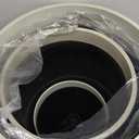 24,21,11 Inch Large Plastic Planters with Drainage Hole and Saucer - Set of 3 Tall Plant Pots Indoor Flower Pot Tall Round Planters Outdoor Large Tall Planter (Blue Black Gradient)