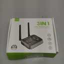 Ifofo Bluetooth 5.3 Transmitter for TV Audio w. Screen Display Dual Antenna Low Latency Bluetooth Adapter Support Up to 2 BT Headphones Long Range Bluetooth Extender 3.5mm AUX/RCA/Opt Input/Output (Black)