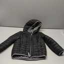 Kids Boys Girls Polar Fleece Jacket with Hood Toddler Outerwear Warm Autumn Winter Youth Coat 3-12Years (Black)