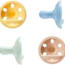 Tommee Tippee Breast-Like Pacifier, Lightweight, One-piece Silicone Design, Symmetrical Nipple, 0-6m, 3 Pack