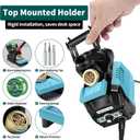 YIHUA 939D+ III EVO Digital Soldering Iron Station Kit 110W High Power with LCD display, 4 Memory Channels, Sleep Mode, Digital Calibration, Solder Wire, Helping Hands, Magnifier, 3 Soldering Tips