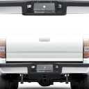 HECASA Rear Step Bumper Compatible with 1993-2011 Ford Ranger Fleetside/Styleside Supercrew FO1102306 with Brackets & LED Lights W/O Parking Aid Sensor Holes Chrome Silvery