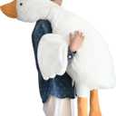 Haengbuk-Goose Stuffed Animal, 35.4in/90cm Giant Sleeping Hugging Pillow, Soft White Swan Plush Toy, Gift for Kids, Friends or Family