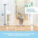 Carlson 29.536.5 Extra Wide Dog Gate with Small Pet Door, Walk-Through Pressure Mounted Metal Indoor Pet Safety Gate, Tested and Trusted by Pet Parents, American Designed, American Owned