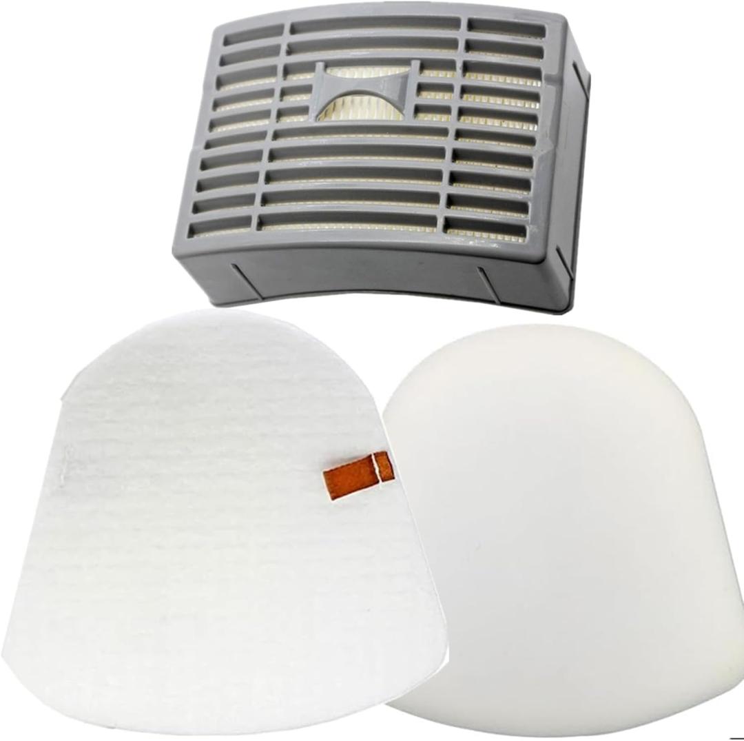 1 HEPA +1 Foam Filters For Shark Navigator NV586 NV581 NV581Q NV585 NV580 Powered Lift Away DLX Upright Vacuum,Replaces Parts # XFFT580 & XHEP580.