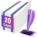 Mop Pads Refill Compatible with Swiffer Wet Jet Spray Mops, Disposable Wet Jet Mopping Pads for Multi-Surface Floor Cleaning, Multi-Layer Thickening and Super Absorbent, 20 Count