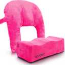 YESINDEED Brazilian Butt Lift Pillow + Back Support  Dr. Approved BBL Foam Pillow Set with Carry Bag, Comfortable & Firm Recovery Cushion for Post Surgery Sitting Relief, Lightweight & Portable, Pink