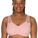 Women's Comfort Front Close Sport Bra with Mesh Straps
