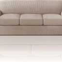 PrinceDeco T Cushion Sofa Slipcover 4 Pieces Sofa Covers for T Cushion Couch Soft Sofa Slip Covers Furniture Protector with 3 Individual T Shape Seat Covers Width Up to 88 Inch, Sand