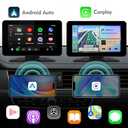 7" HD Portable Wireless Carplay for Car Stereo Touch Screen with Apple Carplay & Android Auto Car Tablet with Backup Camera/Mirror Link/Voice Control/Bluetooth/GPS for All Vehicles