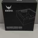 Wooden Espresso Knock Box Walnut Dump Bin for Coffee Grounds Disposal Durable, Shock-Absorbent Espresso Machine Accessories, Easy to Clean Tamping Station