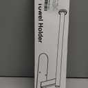 Paper Towel Holder, Self Adhesive or Screw Mounting, Grey Paper Towel Holder Wall Mount, SUS304 Stainless Steel Under Cabinet for Kitchen, Counter, Cabinet, Bathroom