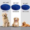 Muddy Mat Cloud K-9 Bed for Dogs & Cats, Soft & Relaxing Donut Dog Bed, Chenille Material, Removable Cover, Washable & Dryer SafeNavy Blue Small(25'x25')