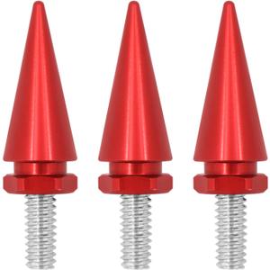 HDBUBALUS Motorcycle Fairing Bolts Windshield Trim Screw Bolt Windshield Spike Bolts Fit for Harley Electra Glide 1996-2013 Red