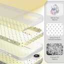 2 x Compatible with iPhone 15 Plus Case & iPhone 14 Plus Case, with Polka Dot Aesthetics Design Simple Case for Women Girl, Cute Fashion Soft TPU Slim Protection Phone Case - Yellow