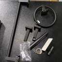 Matte Black Bathroom Hardware Set 4 Pieces,Towel Bar Set Stainless Steel Wall Mounted, Includes 16In Hand Towel Bar, Towel Ring, Robe Towel Hooks,Toilet Paper Holder, Bathroom Towel Rack Set