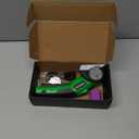 Cardboard Cutter, Rechargeable Cordless Electric Scissors, 4V Upgrade Motor Electric Box Cutter with 2 Blades, Safety Lock & LED Light, Powerful Cutting for Cardboard Box, Plastic, Leather (Green)