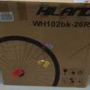 Hiland 26" 27.5" 29" x 1.75" Alloy Bike Rim for 1.75 to 2.215 Inch Tire, Front & Back MTB Wheelset for Dis Brake with 7 Speed Freewheel, Bolt On Axle, Bicycle Accessories for Adult Bikes