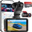 4K+4K Dash Cam, Free 128GB Card, 5.8GHz WiFi6 - up to 20MB/s