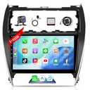 10.1" Android Car Radio for Toyota Camry 2012 2013 2014 with Wireless Carplay Android Auto - 2+32GB IPS Touch Screen Head Unit Car Stereo with GPS, BT, WiFi, DSP, FM, Support J-B-L & Large Screen