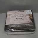 Mueller Ultratemp King Size Sheets Set, Super Soft 1800, 6 Piece, Deep Pocket up to 16" Cooling Sheets King Size, Transfers Heat, Breathes Better, Hypoallergenic, Wrinkle, Dark Grey (King, Dark Gray)