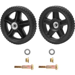 Parts Camp Lawn Mower Wheels 8 inch Wheels for Push Mower (Set of 2) Wheel kits