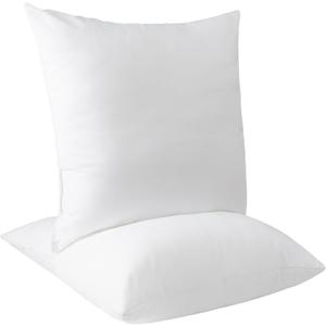 ETASOP Throw Pillow Inserts 18 x 18 Square Cushion Inner Soft Fluffy Plump Stuffer Cushion Pads White Decorative Pillow Inserts (20x20 Inch (Pack of 2))