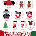 10 Pcs Christmas Door Decorations, Festival Magnetic Decorations for Cabin Door, Reusable Magnets for DCL and Major Cruise Lines