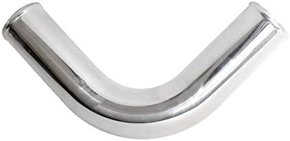 ETL INDUSTRIES 90 Degree Elbow OD 3.5" (89mm) Leg Length 8" (203mm) Aluminum Intercooler Pipe Piping Polished Air Intake Tube