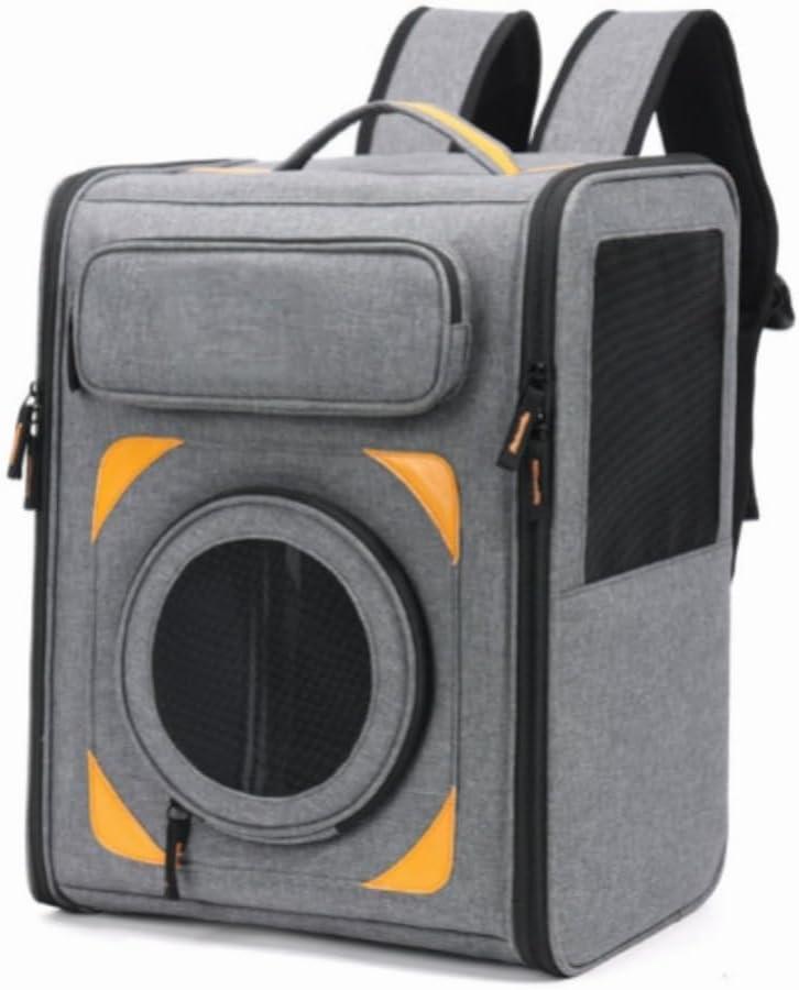 Cat Backpack Carrier, Bubble Expandable Cat Carrier for Cats or Small Dogs up to 15lbs, Airline-Approved, Large Space & Breathable Pet Backpack for Traveling, Hiking