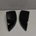 1 Pair Black Rearview Mirror Cover Carbon Fiber Side Mirror Covers Caps for Audi A3 S3 8V RS3 2013 2014 2015 2016 2017 2018 2019 (Glossy Black)