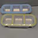 2Pack Stainless Steel Snack Containers for Kids Adults, Reusable 3 Compartment Snackle Box Container with Leakproof Lids Metal Bento Lunch Boxes Food Storage Containers for Travel Picnics Office School