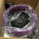 Professional Standing Hair Dryer - 1875W Floor Standing Hooded Dryer Hair Bonnet with Ionic Generator for Professional Salon Station Spa Home Use Hair Drying Treatment Adds Shine Volume (Purple)