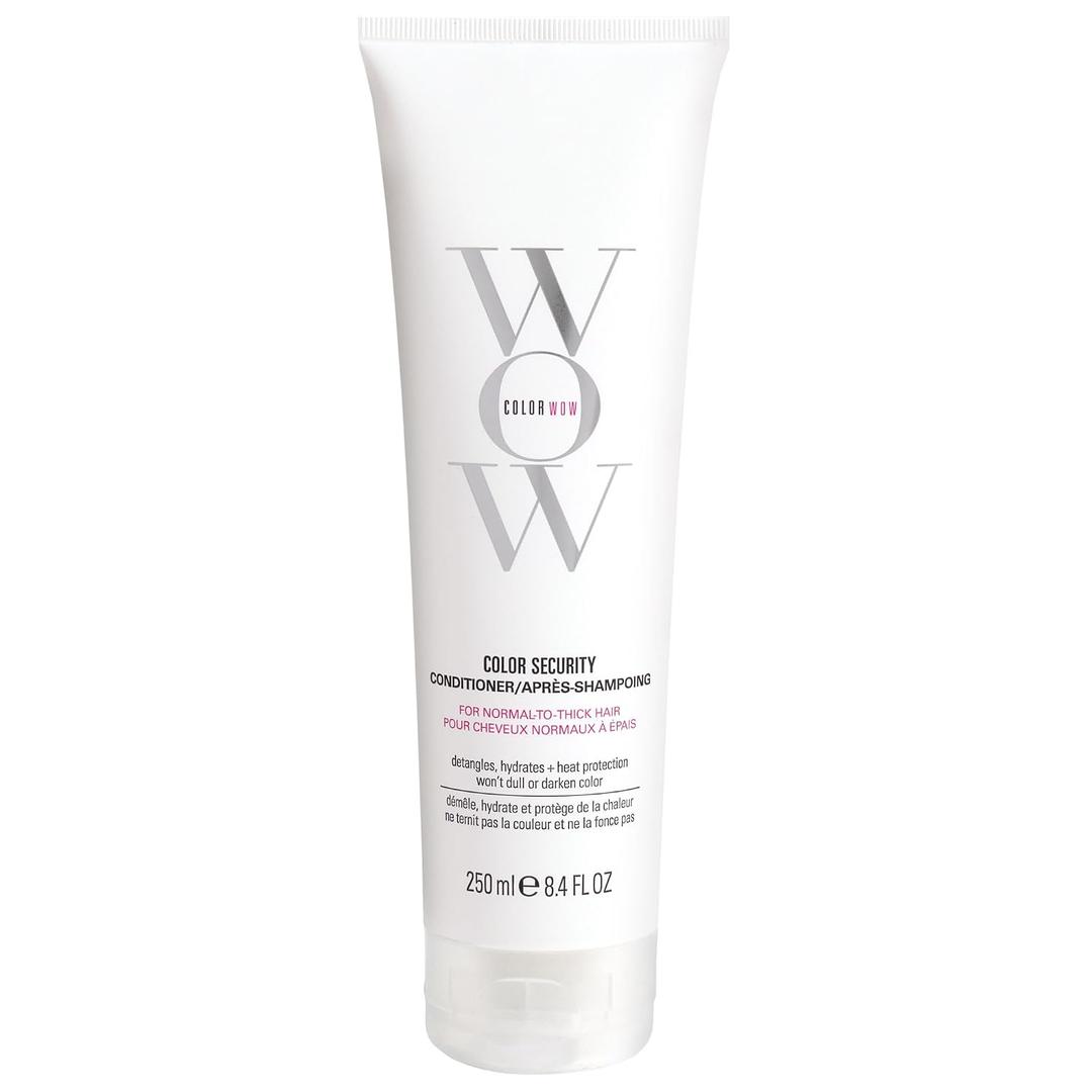 COLOR WOW Color Security Conditioner Normal to Thick Rich hydration for thick, coarse, curly hair; detangles, nourishes + adds shine with Avocado Oil; color safe; heat protection