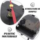 Silent Quartz Clock Movement Replacement Kit 5.11 Inch DIY Clock Mechanism Part for Frameless Hanging Wall Clocks with Precision Mechanism